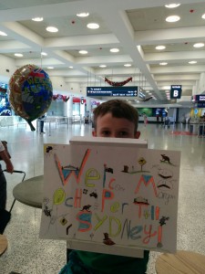 Oliver meeting at airport